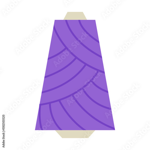 Skein of wool yarn. Threads for sewing and knitting. Vector illustration.