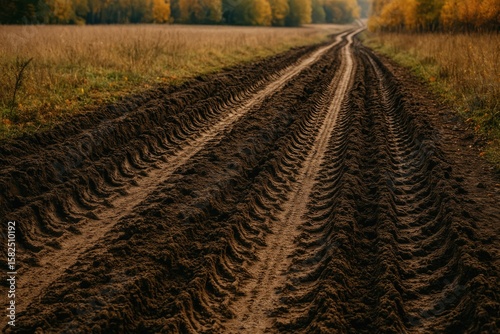Traveling on unpaved roads with wheel tracks becomes challenging