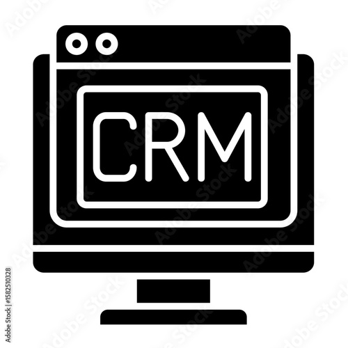 Crm System  Icon Element For Design