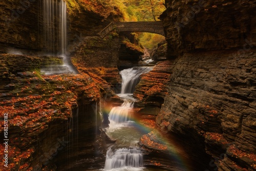 Waterfalls and Canyon Adventure on Watkins Glen Gorge Trail photo