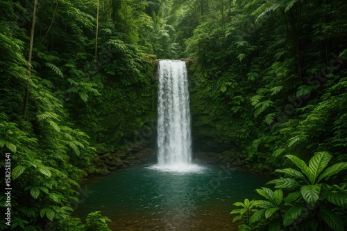 Jungle Waterfall Scene