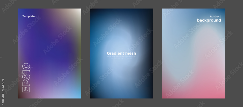 Fototapeta premium Abstract gradient mesh background template
