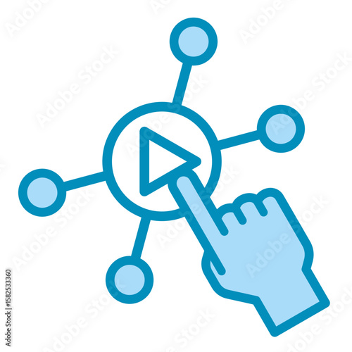 Interactive Content  Icon Element For Design