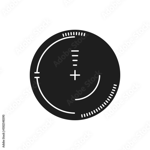 Crosshair vector icon. Aim illustration sign. Target symbol. optical sight web icon.