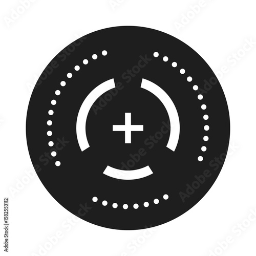 Crosshair vector icon. Aim illustration sign. Target symbol. optical sight web icon.