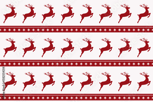 Weihnachtliches Muster mit Rentieren