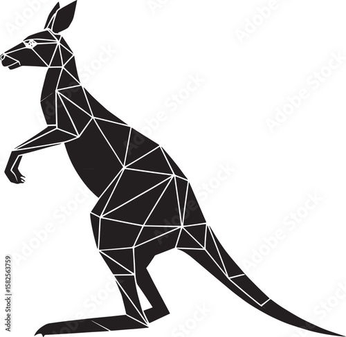 silhouette of a kangaroo