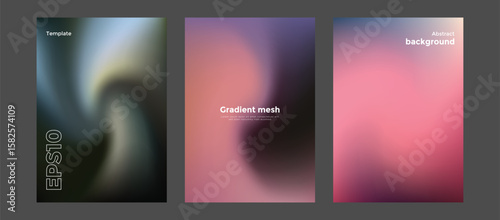 Abstract gradient mesh background template