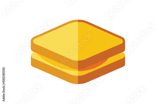 Toasted Sandwich With Golden Crust Vector Food Art