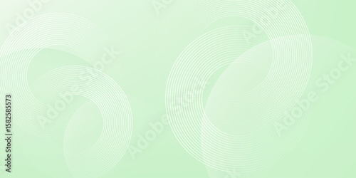 Minimalist soft Abstract Background in Gradient green and white Tones with Circles. eps 10