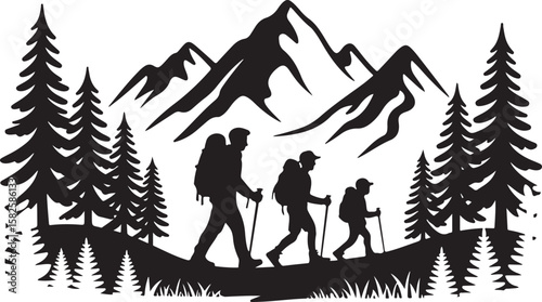 Heartwarming Family Walk Silhouette Bundle