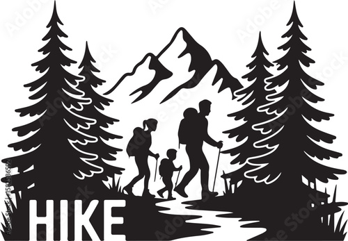 Heartwarming Family Walk Silhouette Bundle