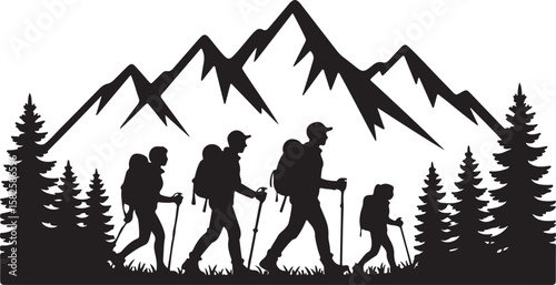 Heartwarming Family Walk Silhouette Bundle