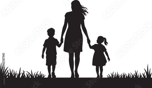 Heartwarming Family Walk Silhouette Bundle