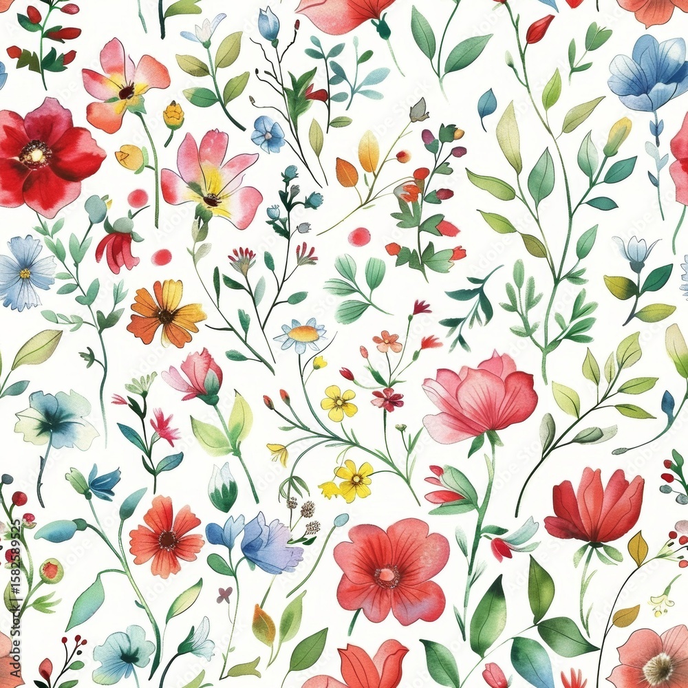Fototapeta premium seamless floral pattern