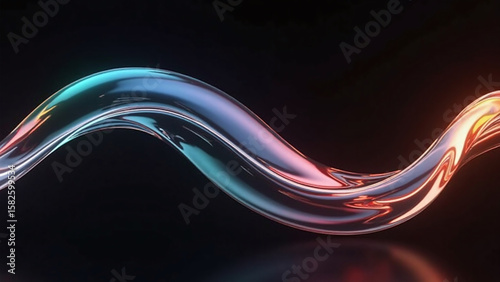 glasses light gradient with black background