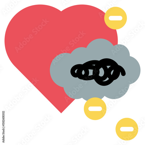 tangled hearth mind thoughts health flat style icon