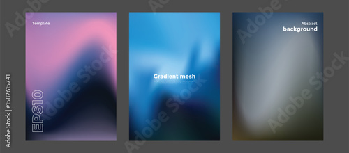 Abstract gradient mesh background template