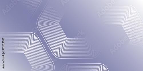 Digital technology concept. Abstract purple modern background with hexagon elements illustration abstract