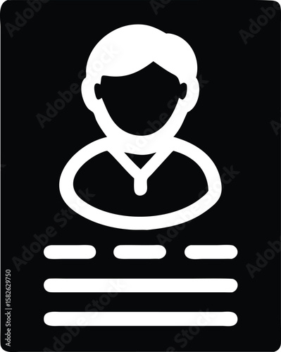 Profile icon. employee identification