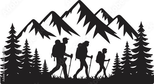 Mother and Kids Silhouette Collection
