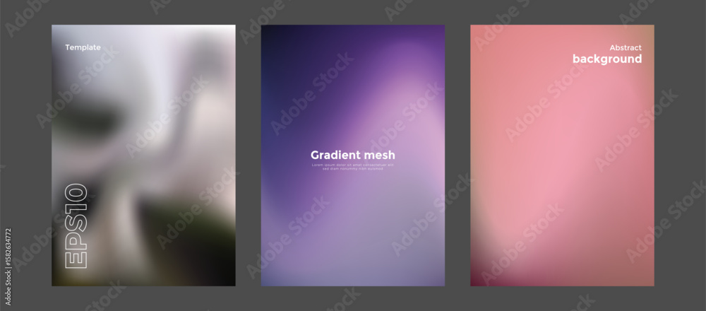 Fototapeta premium Abstract gradient mesh background template