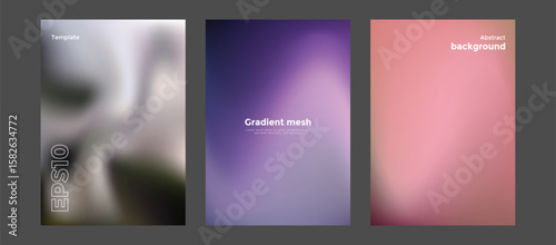 Abstract gradient mesh background template
