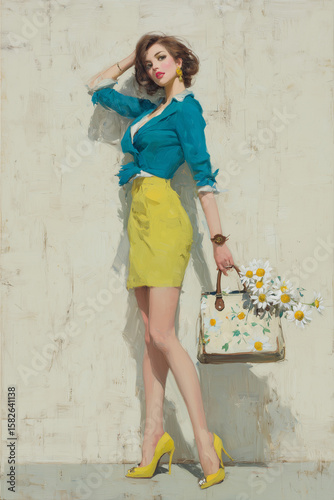 frau, gestalten, schönheit, wand, person, haar, leute, 