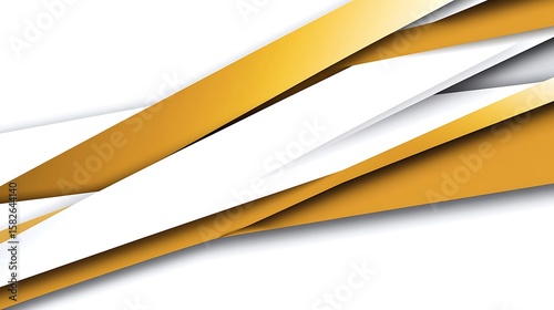Abstract geometric background with gold and white diagonal lines