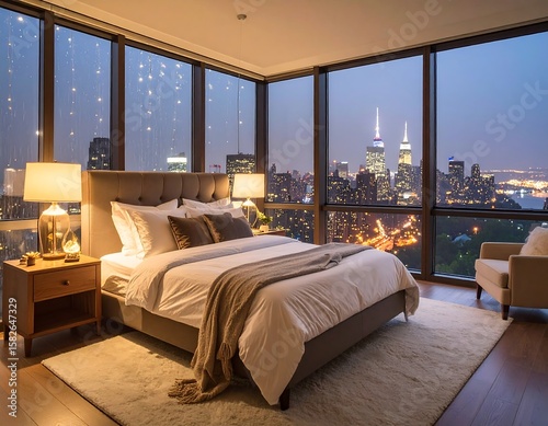 Luxurious city bedroom