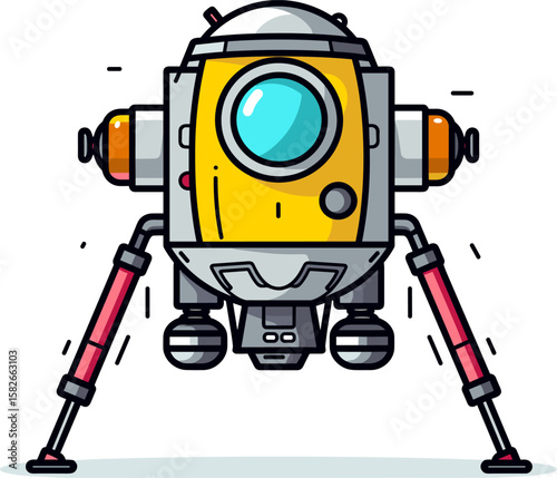 Lunar Lander: A Cartoon Spacecraft for Cosmic Exploration and Discovery