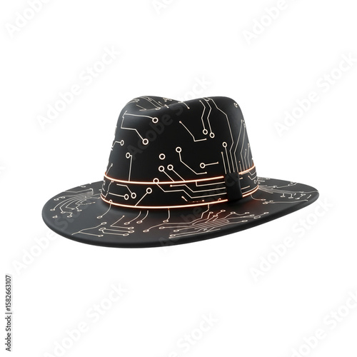 cowboy hat isolated on white