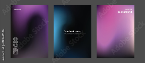 Abstract gradient mesh background template