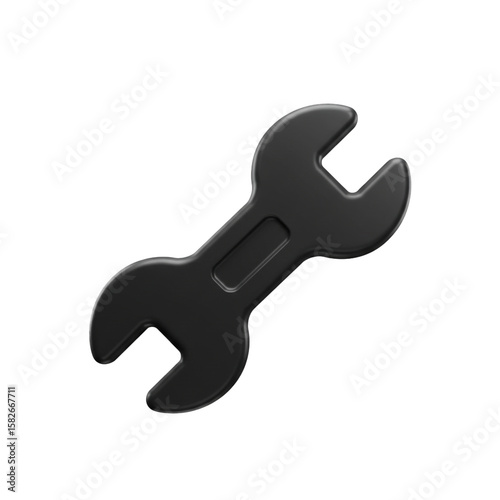 wrench isolated on white