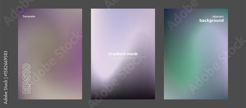 Abstract gradient mesh background template