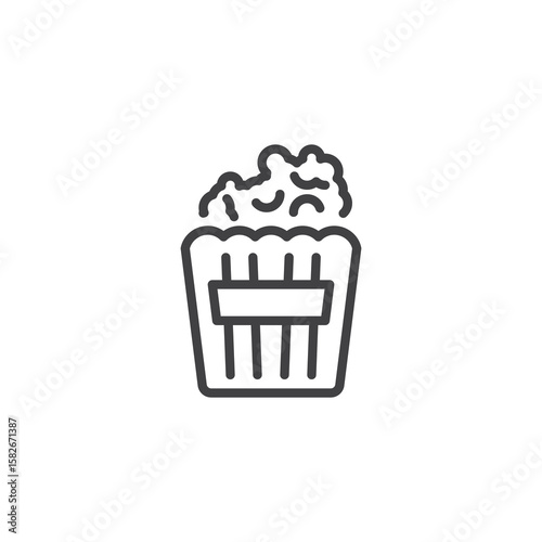 Popcorn line icon