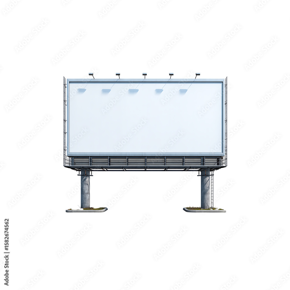 Obraz premium billboard isolated on a transparent background, in a PNG format