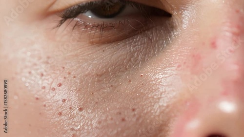 Macro Close-Up of Human Skin Texture – Super Detailed