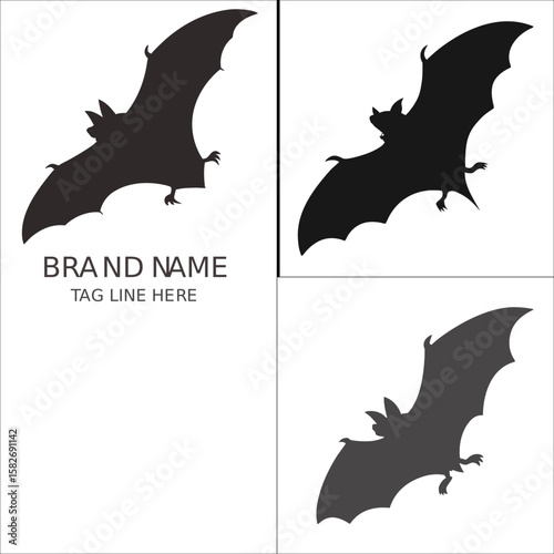 vector illustration of bat