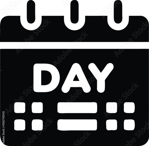 Calendar icon with the word day