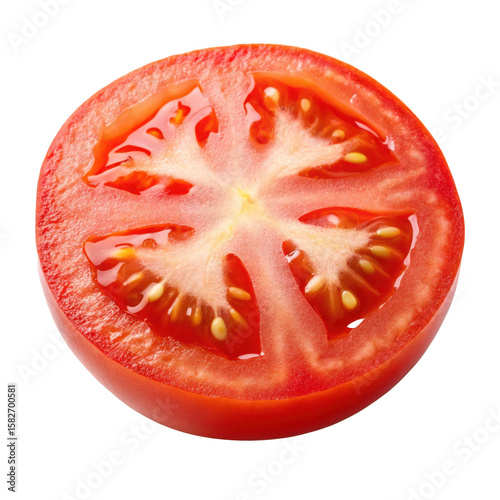 Wallpaper Mural Slice of tomato isolated on transparent background Torontodigital.ca