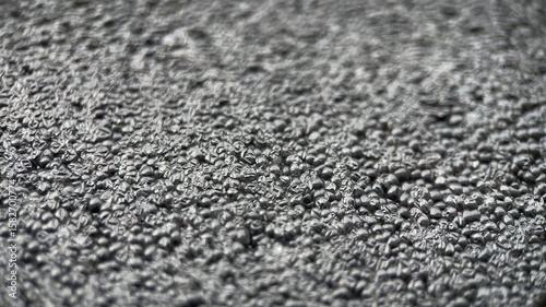 Black Polyurethane Foam Background, Slider Shot