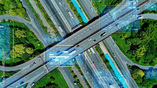 高速道路空撮とデジタルテクノロジー