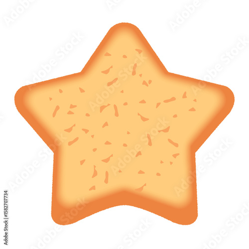 星型のクッキーのベクターイラスト