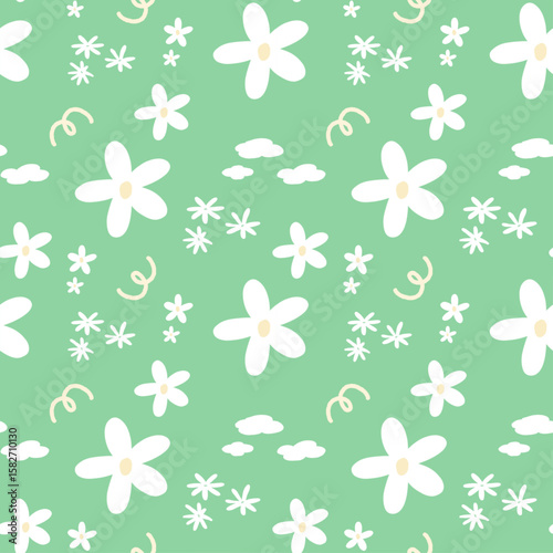 seamless pattern with flowers, fabric pattern, gift wrapping paper, notebook cover, phone case 