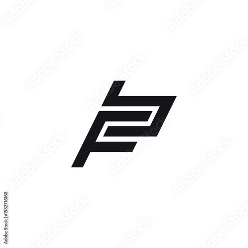 Free Download Creative F and B Letter Monogram Logo Design. Initial Vector Template. - GFXLoad