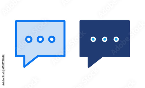 Chat icon vector illustration. speech bubble sign and symbol. comment icon. message