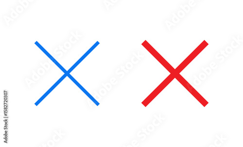 Close icon vector illustration. Delete sign and symbol. cross sign
