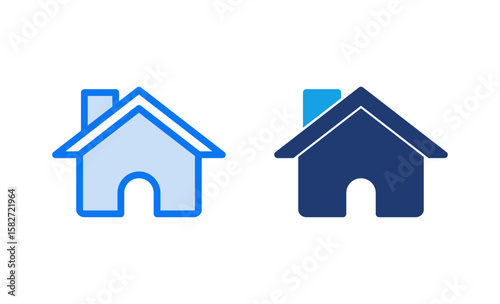 Home icon vector illustration. House sign and symbol