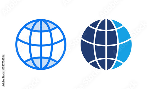 Web icon vector illustration. go to web sign and symbol. web click icon. Global search icon